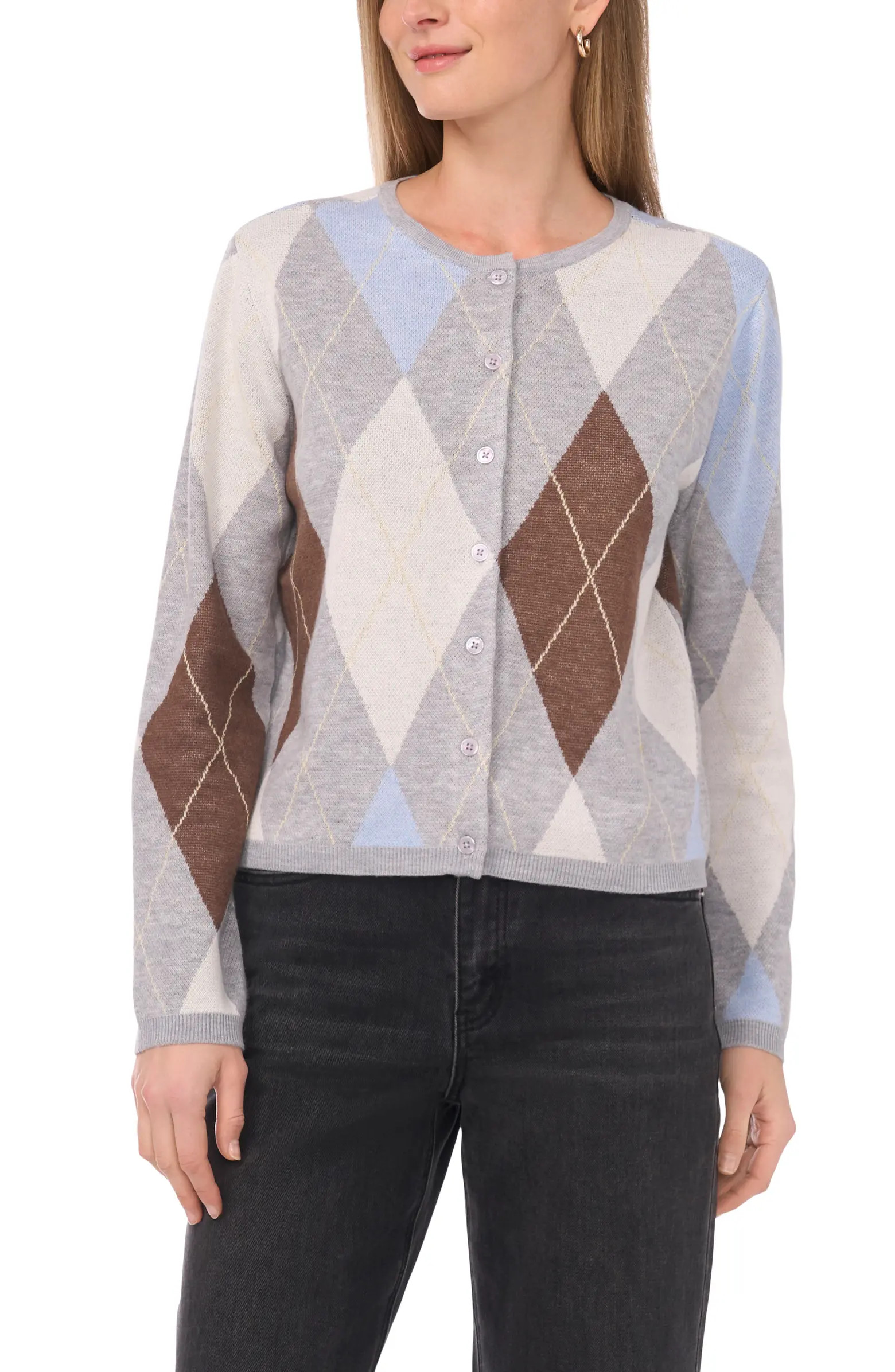 Halogen® Argyle Cardigan | Nordstromrack | Nordstrom Rack