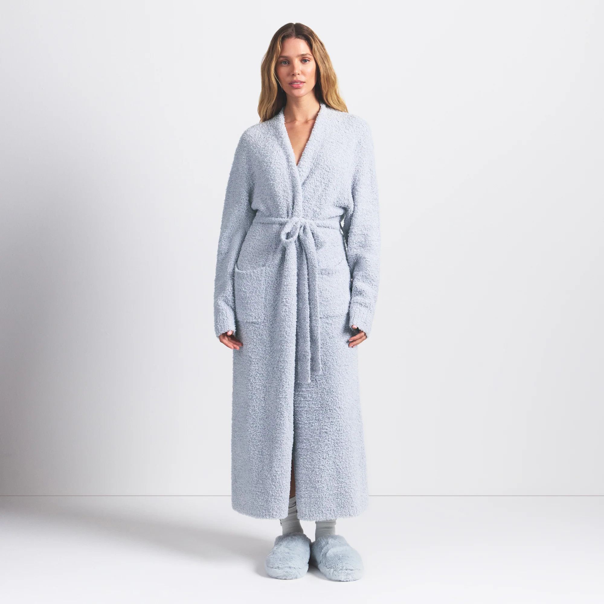 SKIMS Knit Unisex Robe | Blue | Large/XL | Cozy | SKIMS (US)