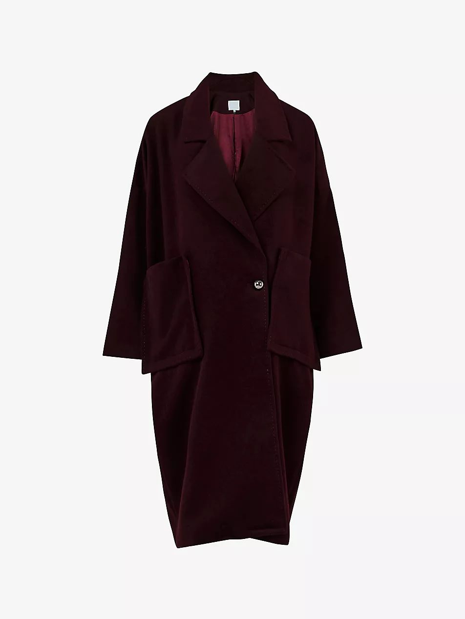 Maxi-lapel relaxed-fit wool coat | Selfridges