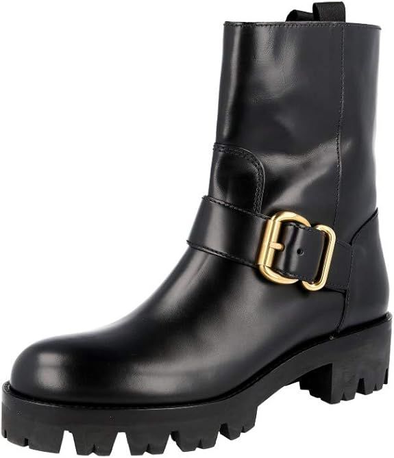 Prada Women's 1U935H V69 F0002 Leather Half-Boot | Amazon (US)