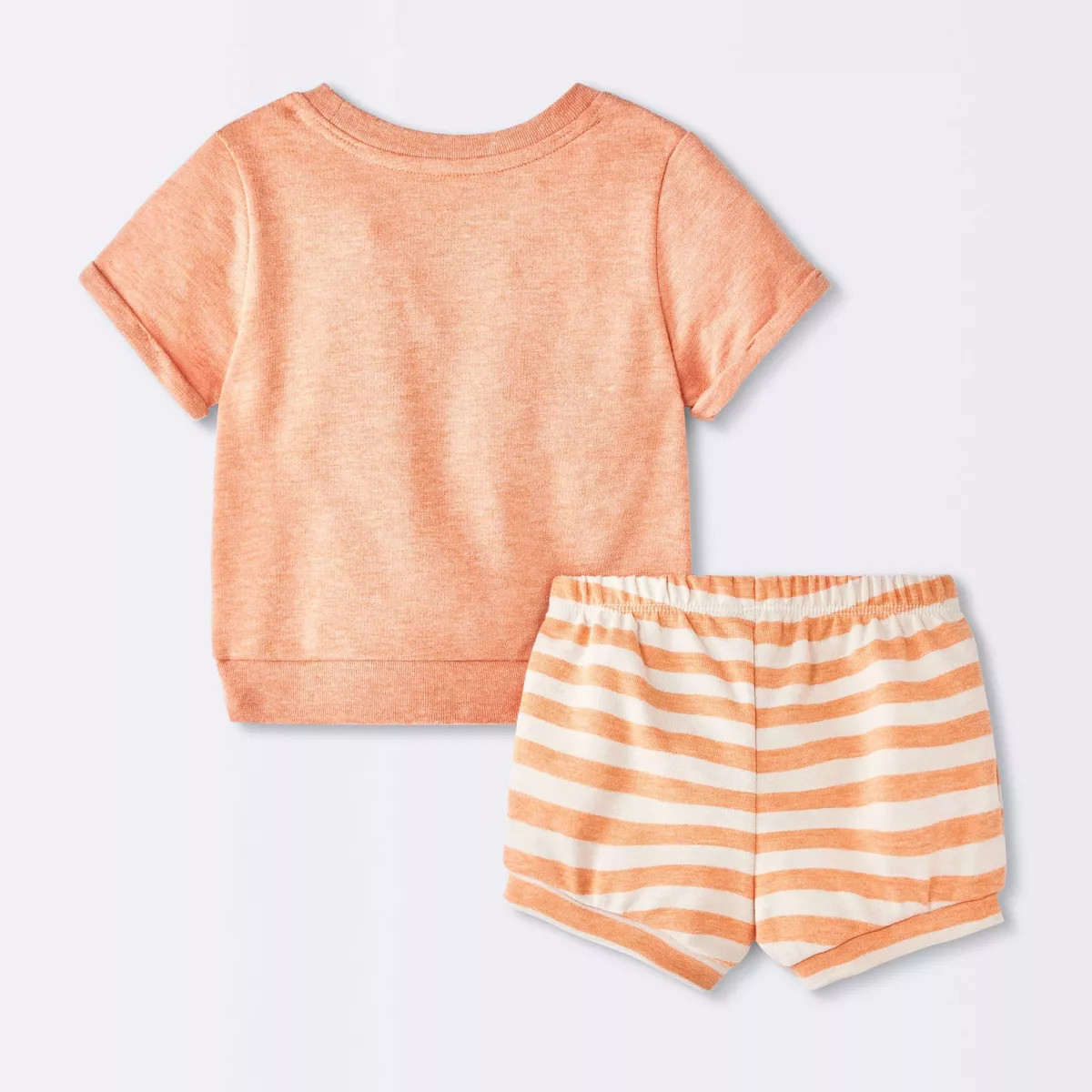 Baby Butternut Squish Short Sleeve and Bloomers Set - Cloud Island™ Melon Orange 3-6M | Target