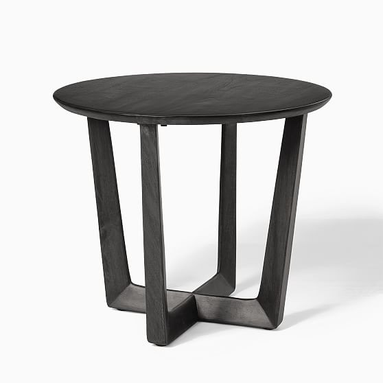 Stowe Black Round Side Table | West Elm (US)