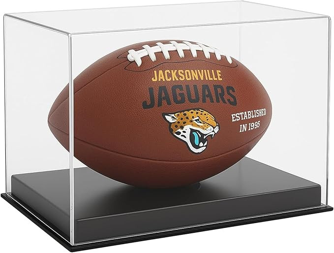 Football Acrylic Display Case for Full-Size Footballs – Acrylic Football Case with Base Include... | Amazon (US)