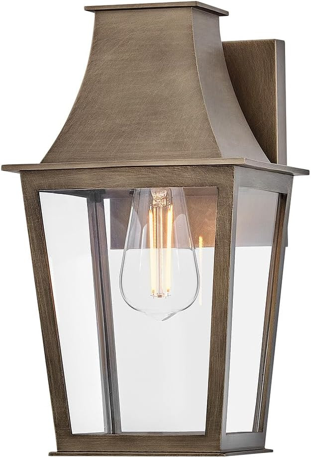 Hinkley Georgetown Small Wall Mount Lantern, Burnished Bronze | Amazon (US)