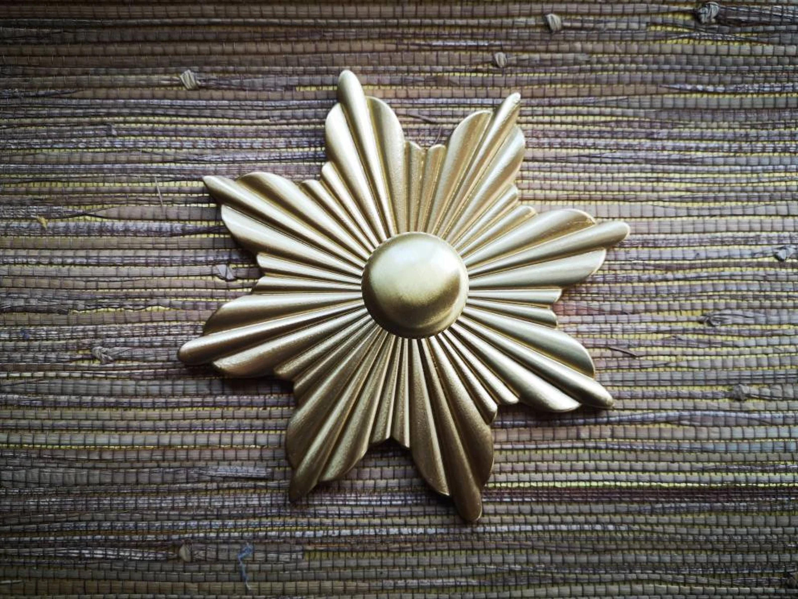 Large gold Art Deco 8 pointed star Sunburst solid brass | Etsy | Etsy (US)