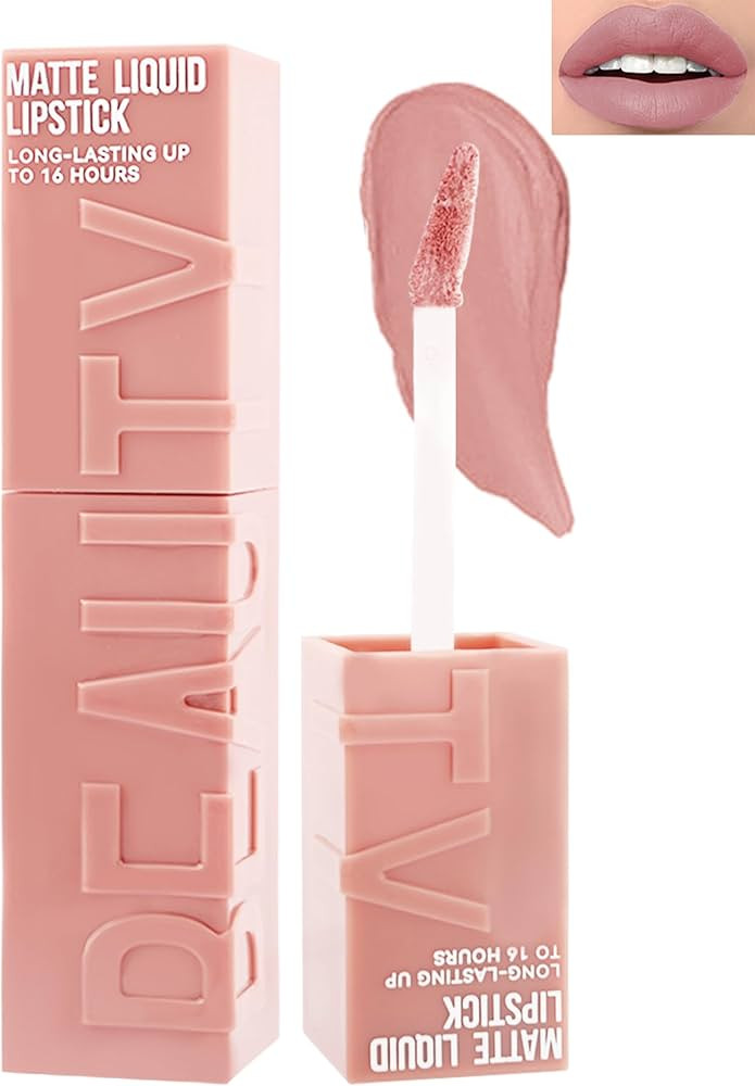Matte Liquid Lipstick for Women, 1Pcs Highly Pigmented Color Lip Stain Tint, Super Velvet Matte L... | Amazon (US)