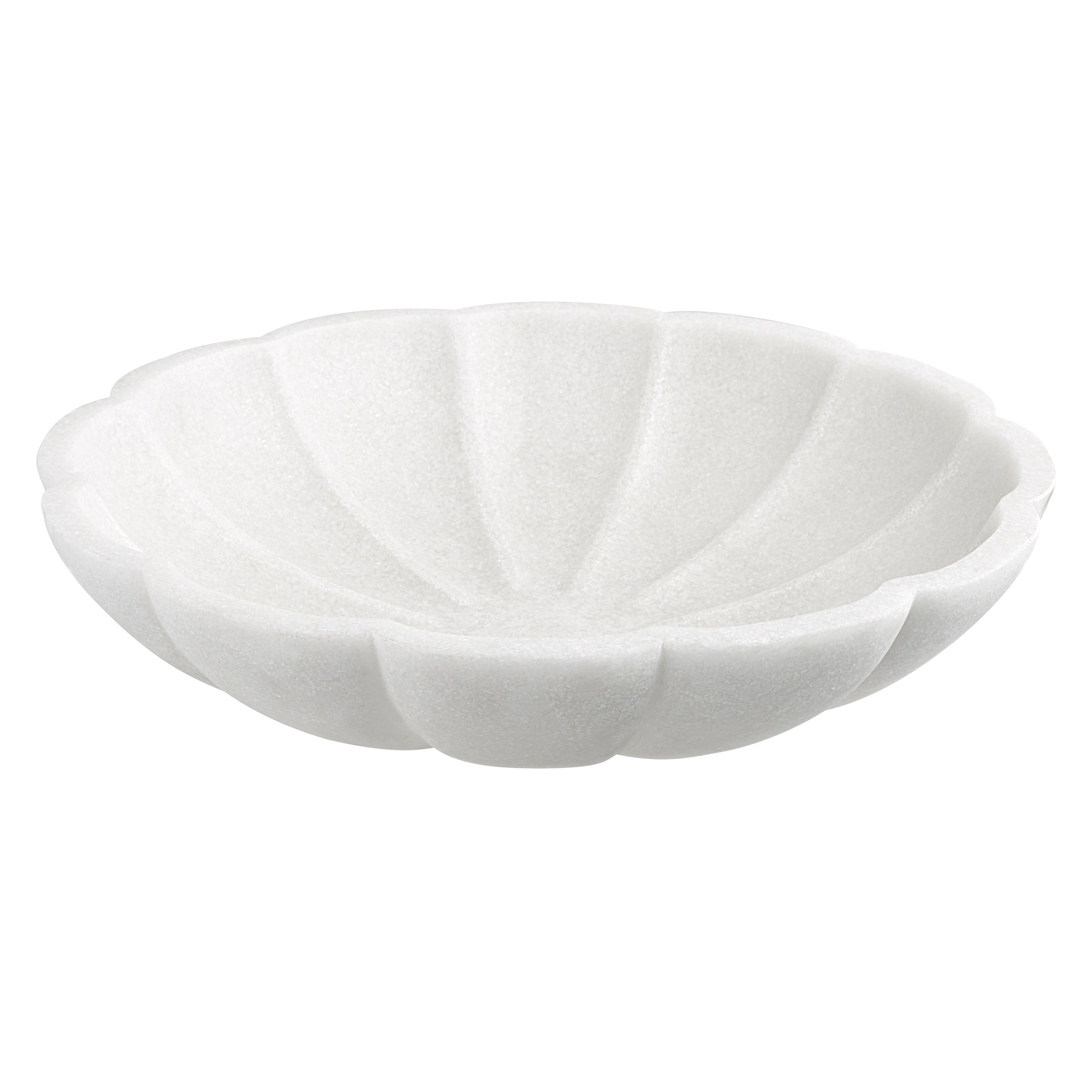 Uttermost Petal Ivory Ricestone Bowl - 16.75"x4"x16.75 | Bed Bath & Beyond