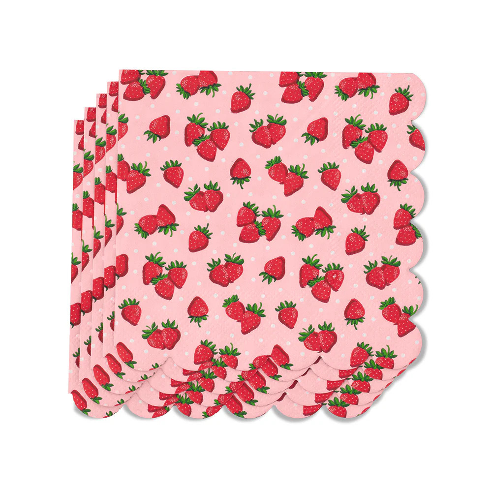 Strawberry Shortcake Cocktail Napkins | Swig Life
