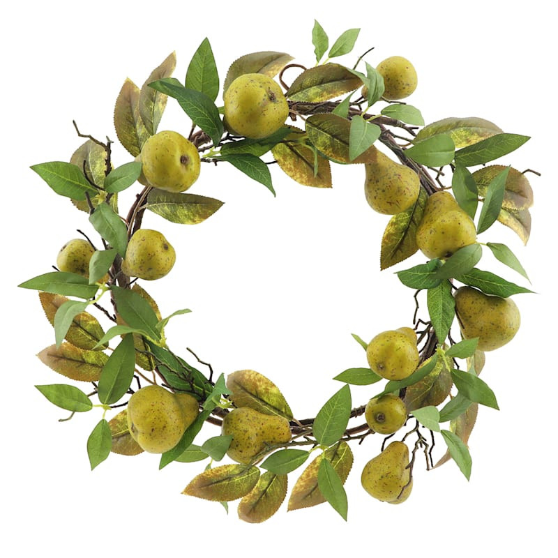 Pear Wreath, 22" | At Home