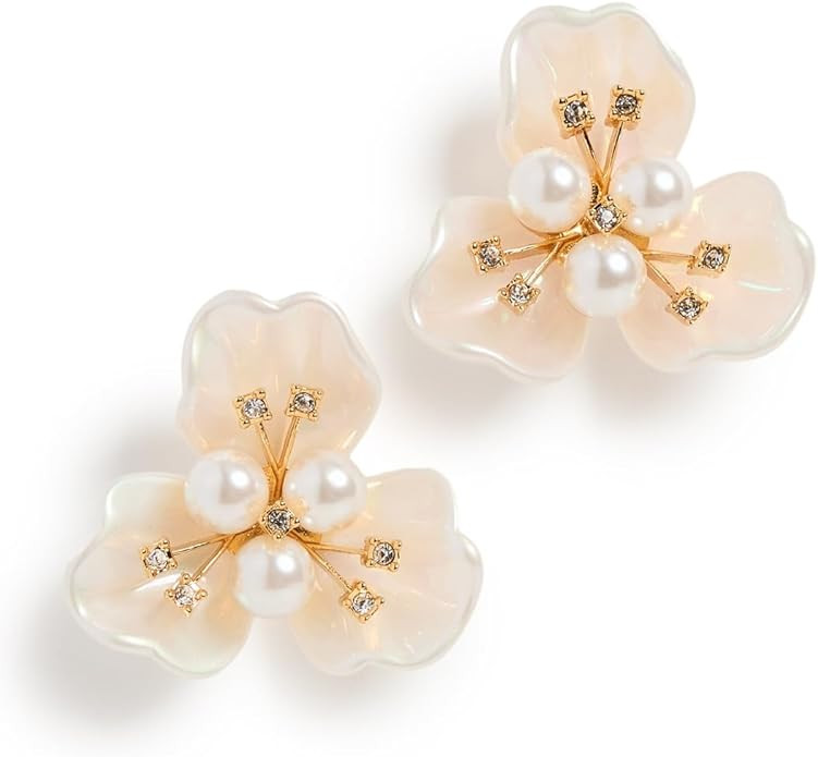 Lele Sadoughi Women's Blossom Button Earrings | Amazon (US)
