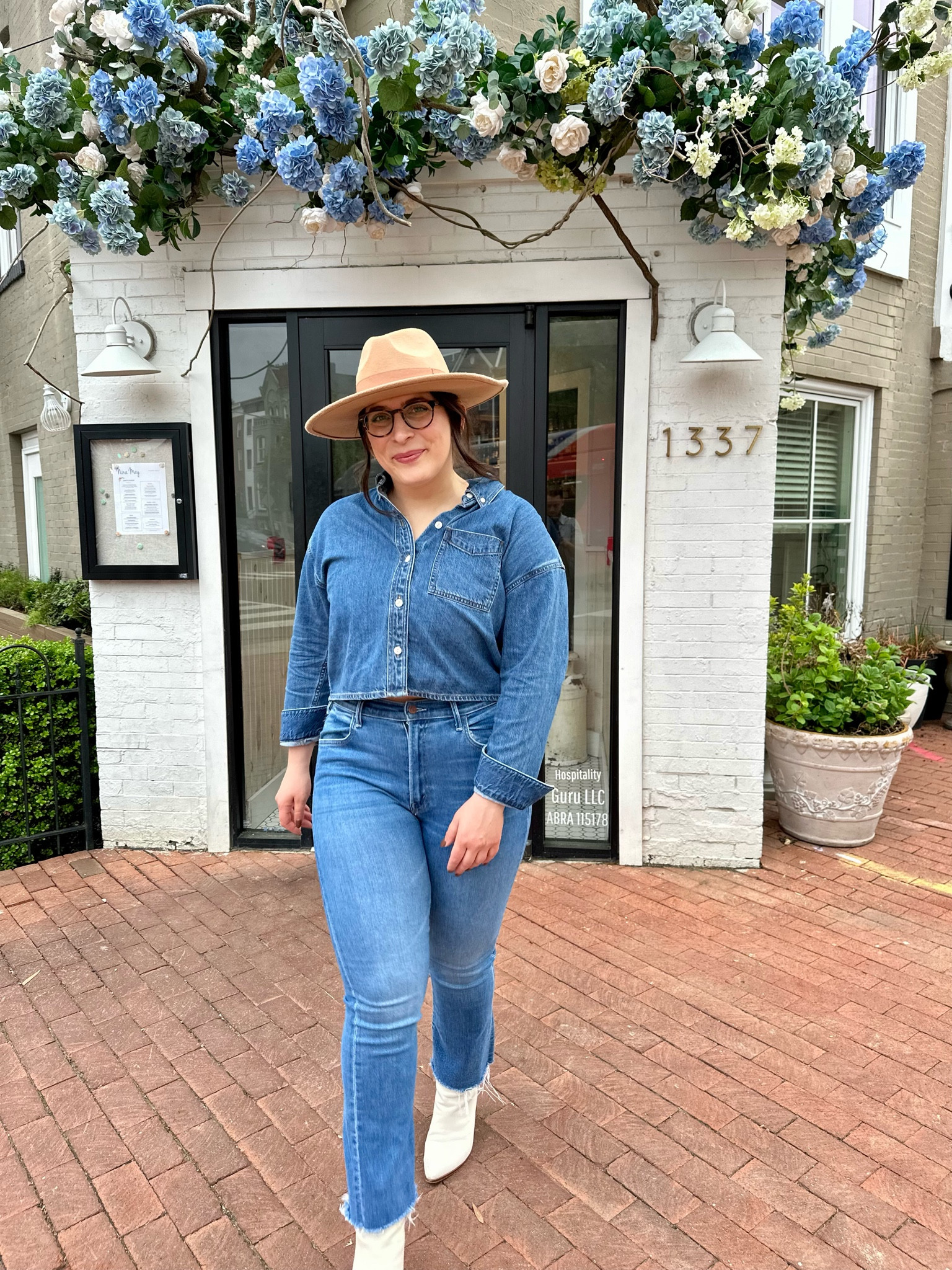 Spring date night fit calls for a Canadian tuxedo. Recently been loving the denim on denim look  

#LTKmidsize #LTKstyletip #LTKFestival