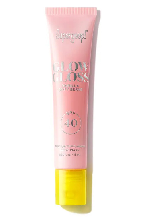 Supergoop!® Glow Gloss SPF 40 Lip Balm in Vanilla Soft-Serve at Nordstrom | Nordstrom