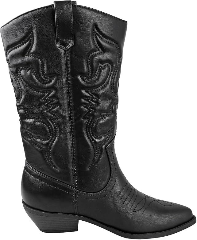 Vegan Leather Cowboy Boots  | Amazon (US)