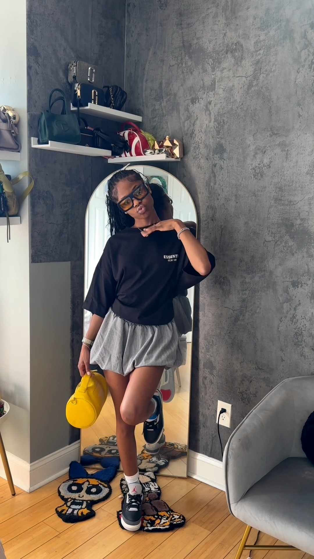 cute but calm , love a good sneaker 😀