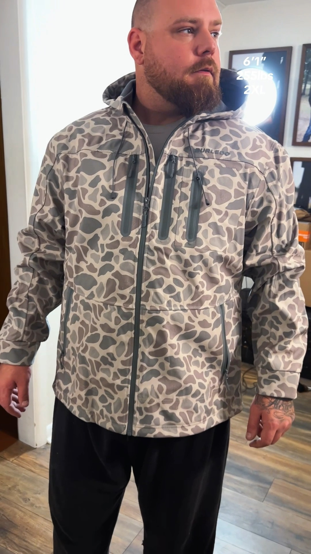 Men’s camo outdoor jacket - fleece lined, waterproof, windproof, sealed seams and zippers. Warm, fits slightly oversized. Great for hunting, fishing, whatever you gotta do outside you’ll be ready. #mensjacket #camo #hunting #fishing #waterproof #windproof #outdoorsman 

#LTKMens #LTKGiftGuide