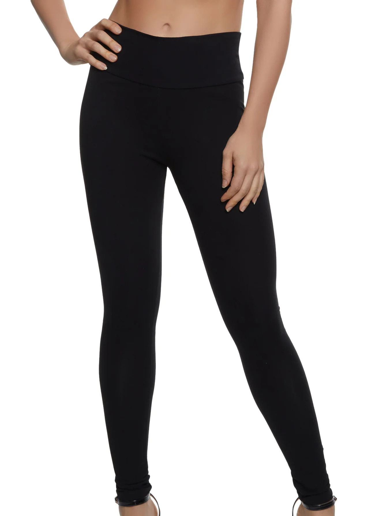 Solid Wide Waist Leggings | Rainbow Shops