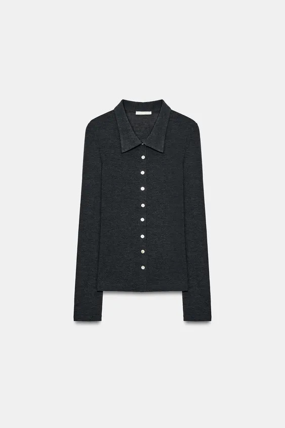 BUTTONED TOP | Zara UK