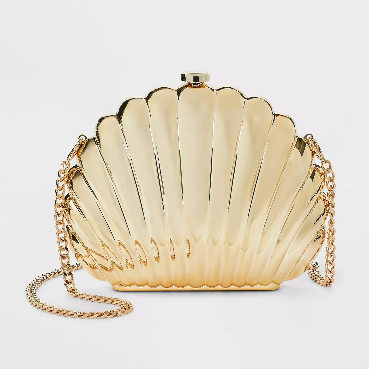 Shell Metal Clutch Crossbody Bag - A New Day™ Gold | Target