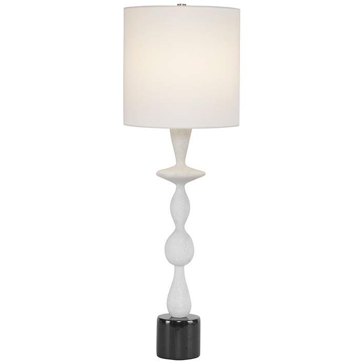 Uttermost Inverse White Pedestal Table Lamp | Lamps Plus