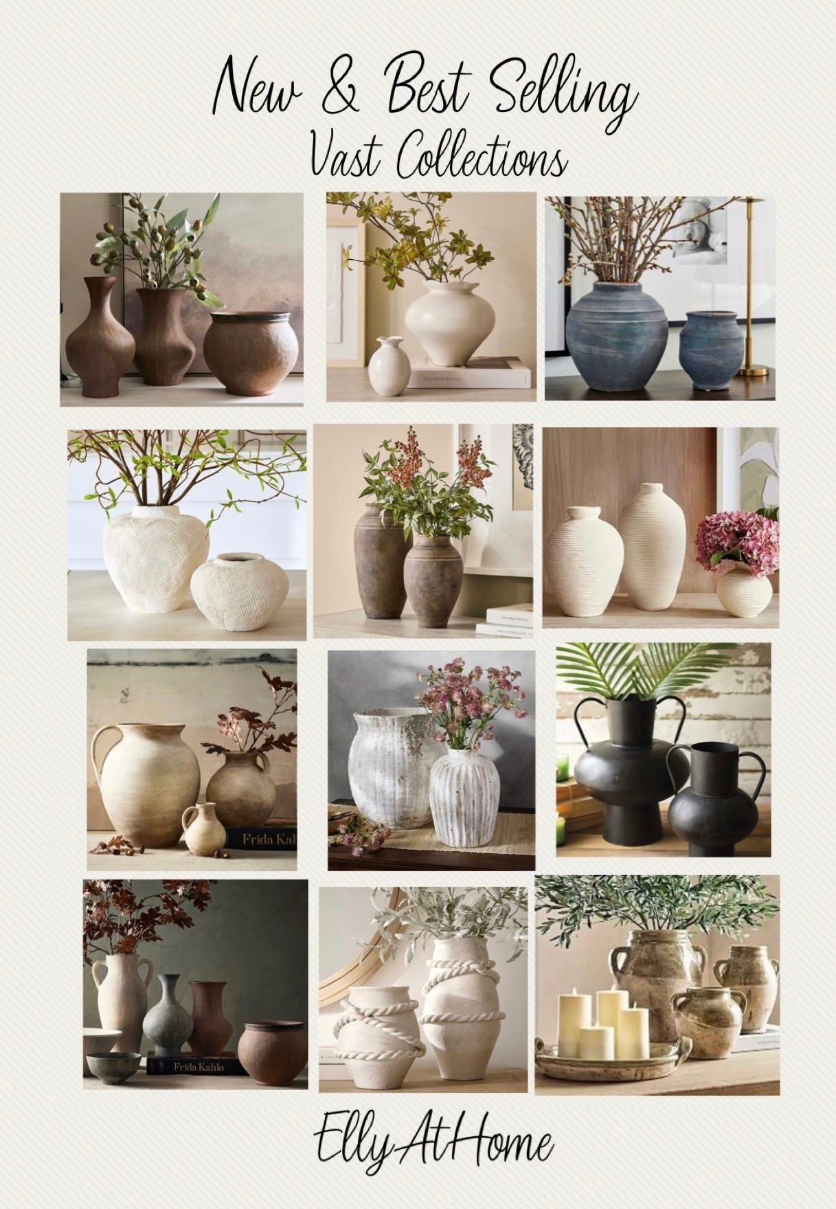 New brown textured vases, neutrals, best sellers vase collections from Pottery Barn. Style with faux or fresh flowers. Mix and layer different looks! Some selections on sale! Home decor accessories. 

#LTKSaleAlert #LTKStyleTip #LTKHome