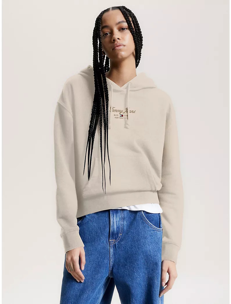 Embroidered Script Logo Hoodie | Tommy Hilfiger | Tommy Hilfiger (US)