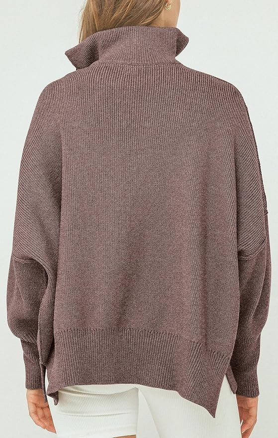 PRETTYGARDEN Women's 2023 Fall Pullover Oversized Sweaters Casual Long Sleeve Zip Up Collared Win... | Amazon (US)
