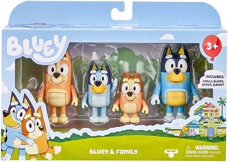 Bluey Figure 4 Pack - Family Pack, Multicolor (13009) | Amazon (US)