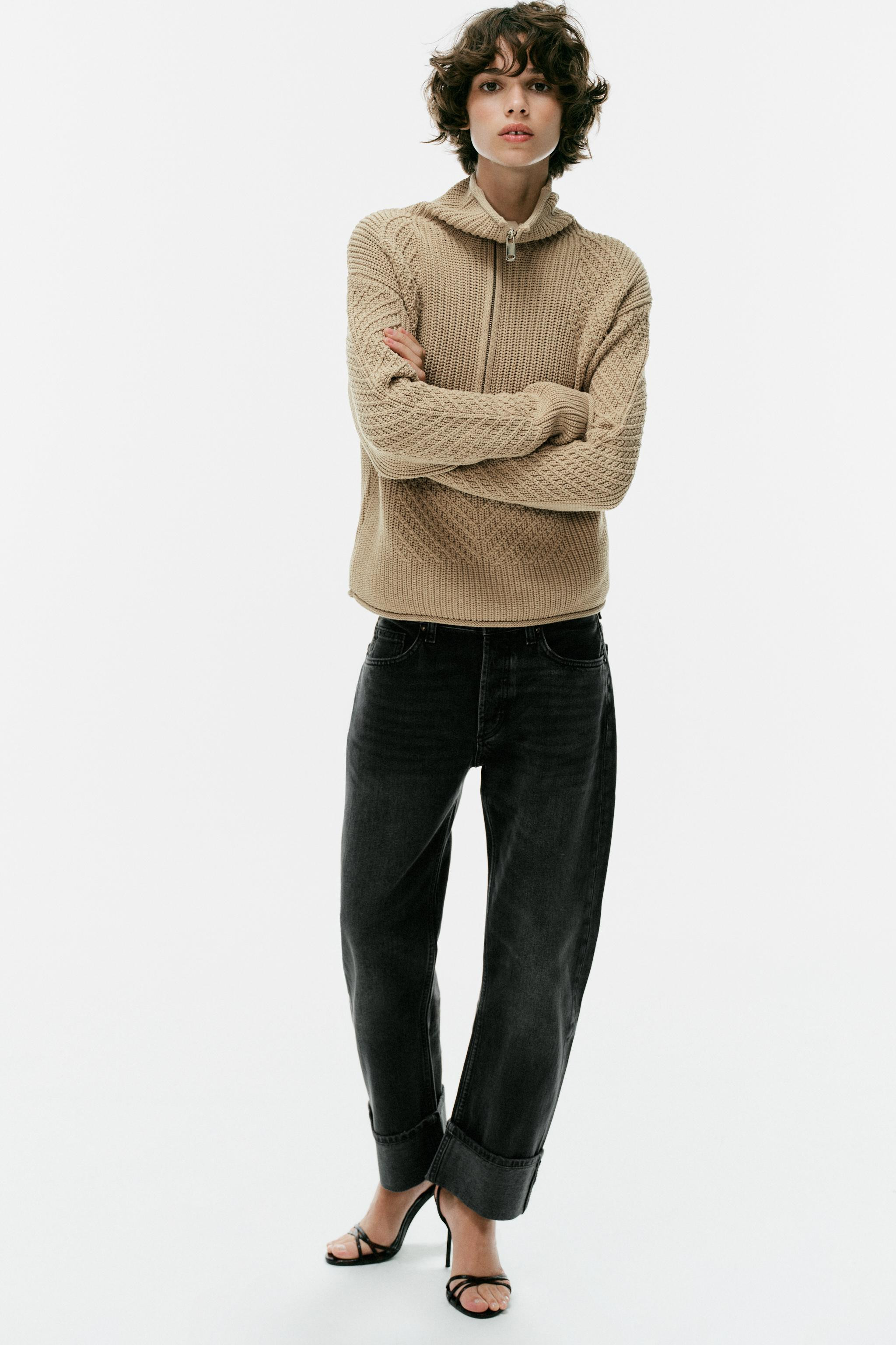 PULL EN MAILLE STRUCTUR\u00c9 | Zara US
