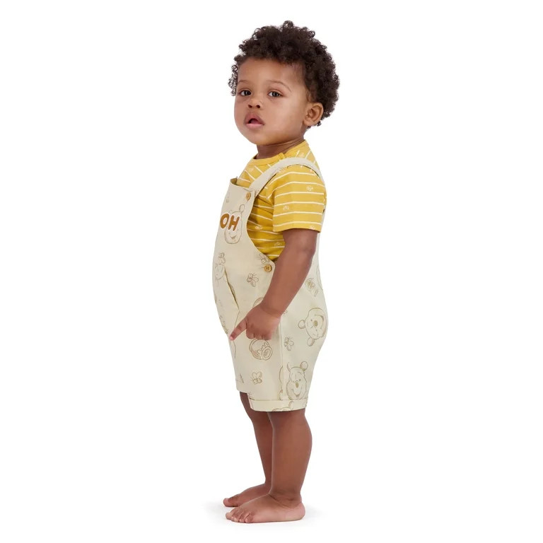 Winnie The Pooh Baby Boy Shortall Set, Sizes 0/3 Months-24 Months | Walmart (US)