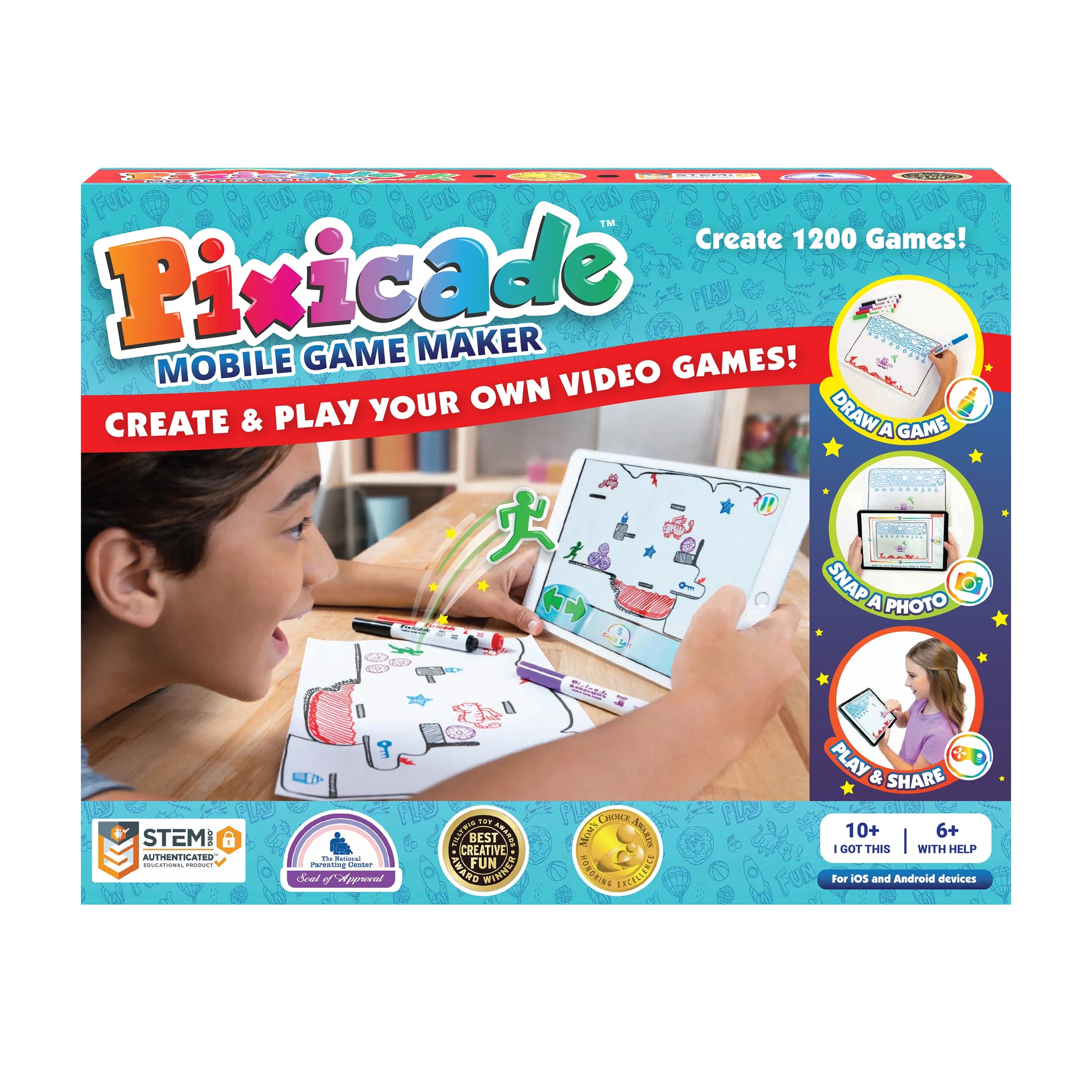 Pixicade Mobile Game Maker The Award Winning STEM Toy for Ages 6-12+, Build Your Own Video Game -... | Walmart (US)