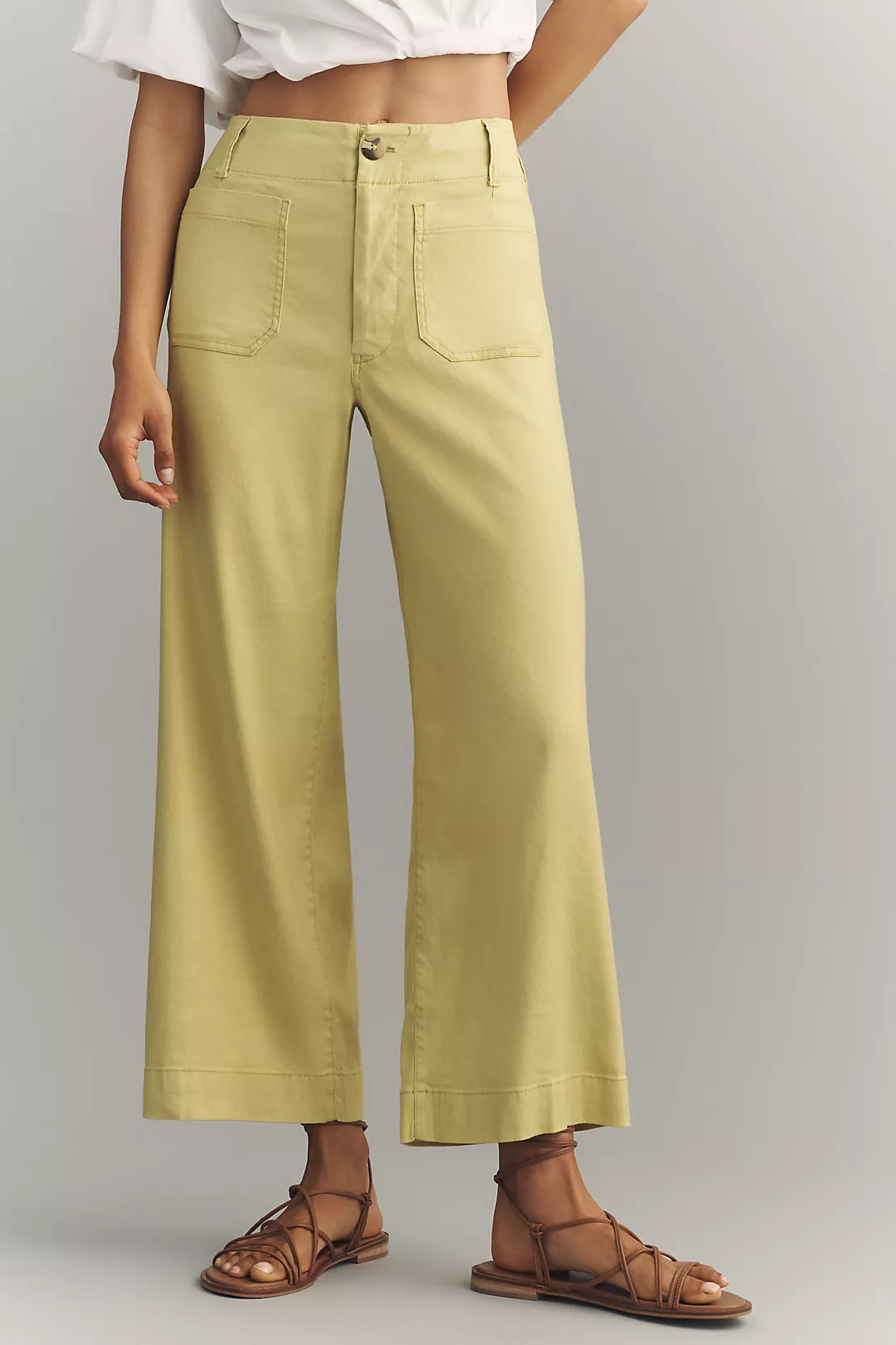 Colette European Linen Stretch Wide Leg Pants | Anthropologie (US)