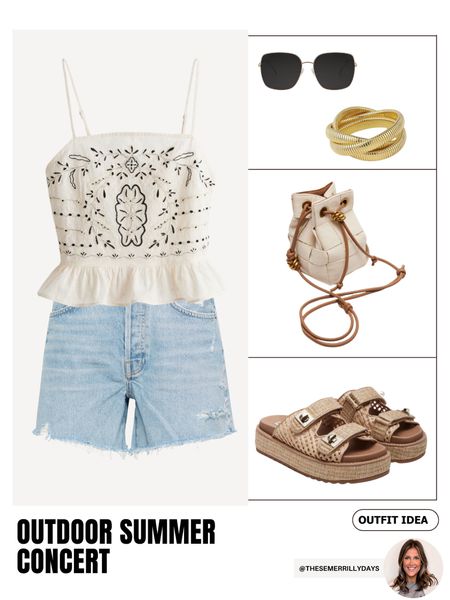 Summer outdoor concert outfit idea!! 

#LTKItBag #LTKFindsUnder50 #LTKShoeCrush