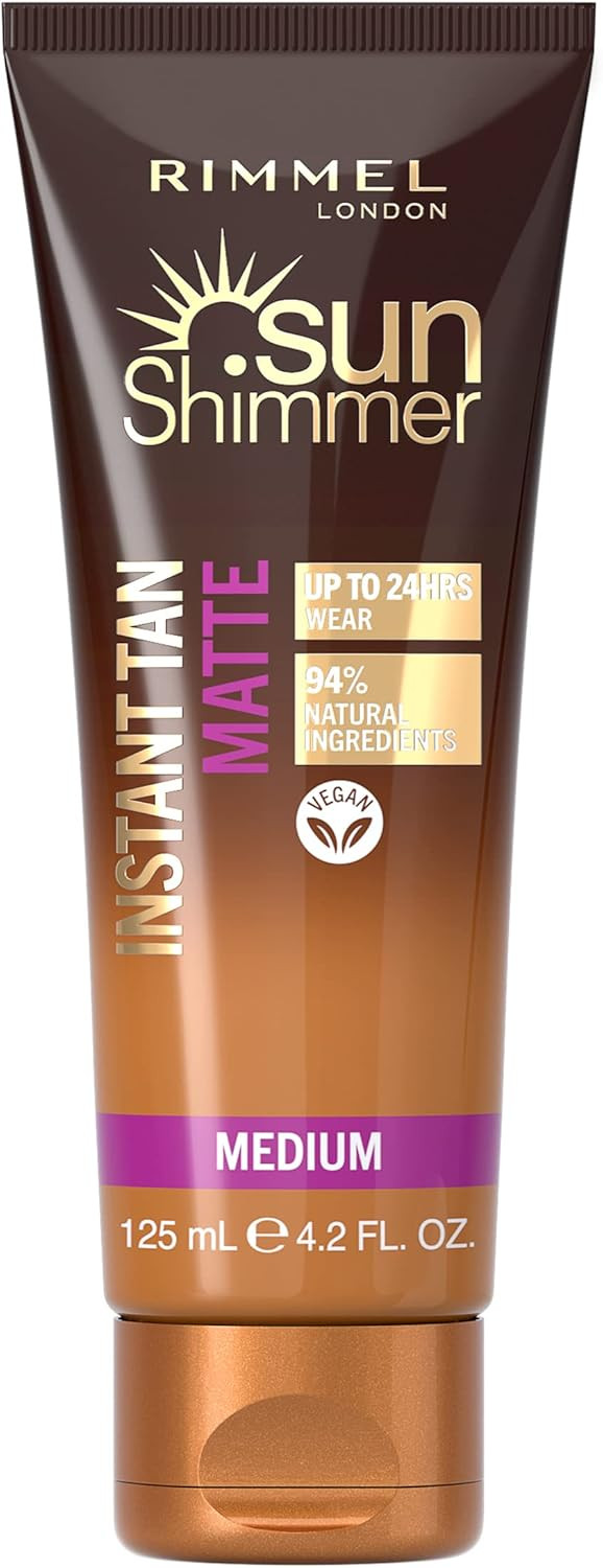 Rimmel Sunshimmer Water Resistant Instant Tan Wash Off Matte - Medium | Amazon (UK)