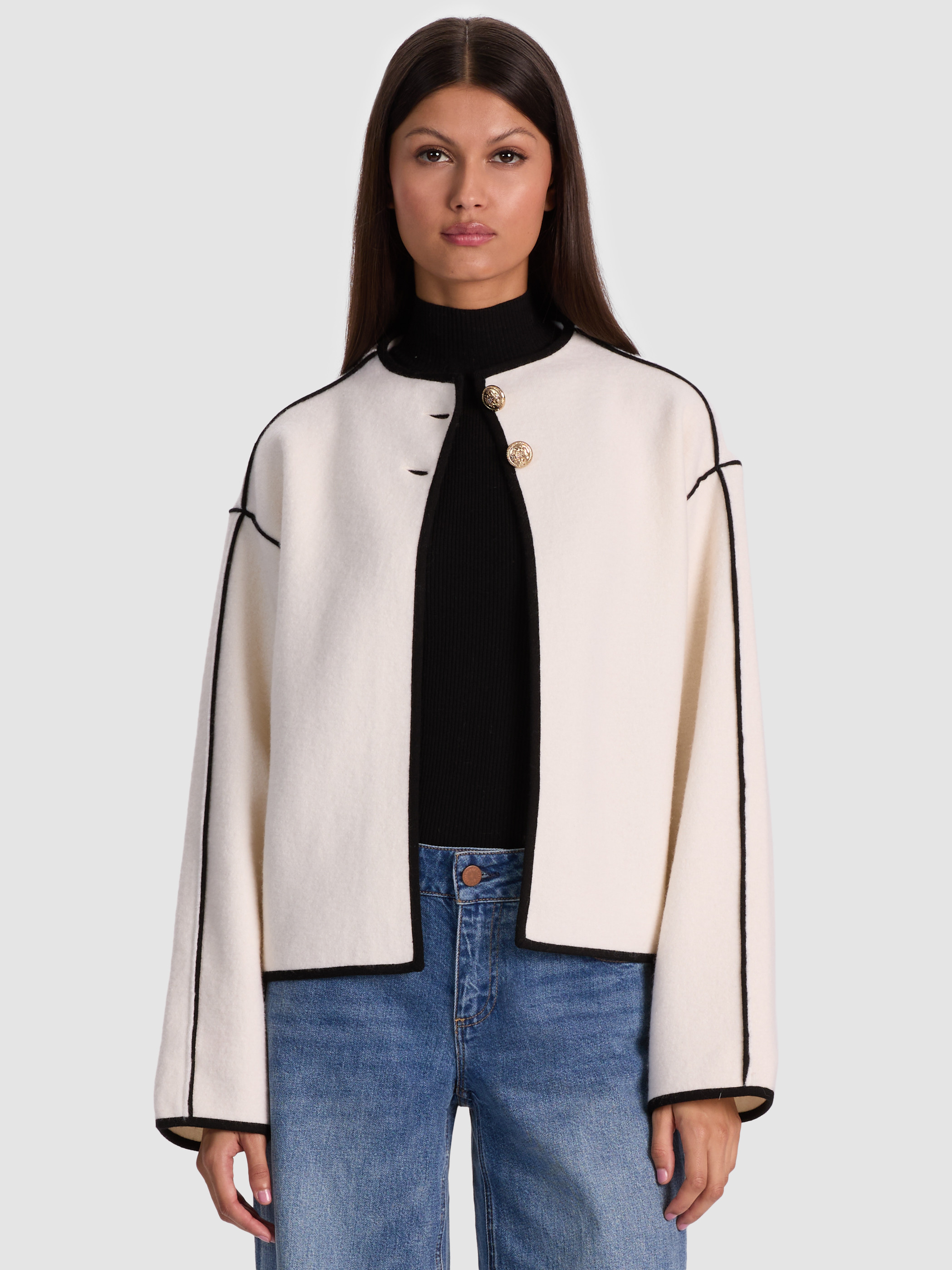 alice + olivia PEARSON SWEATER JACKET | Alice + Olivia