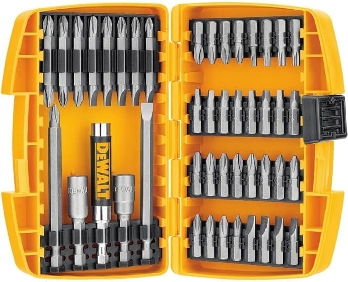 DEWALT Screwdriver Bit Set with Tough Case, 45-Piece (DW2166), Grey/Silver Screwdriving Set with ... | Amazon (US)