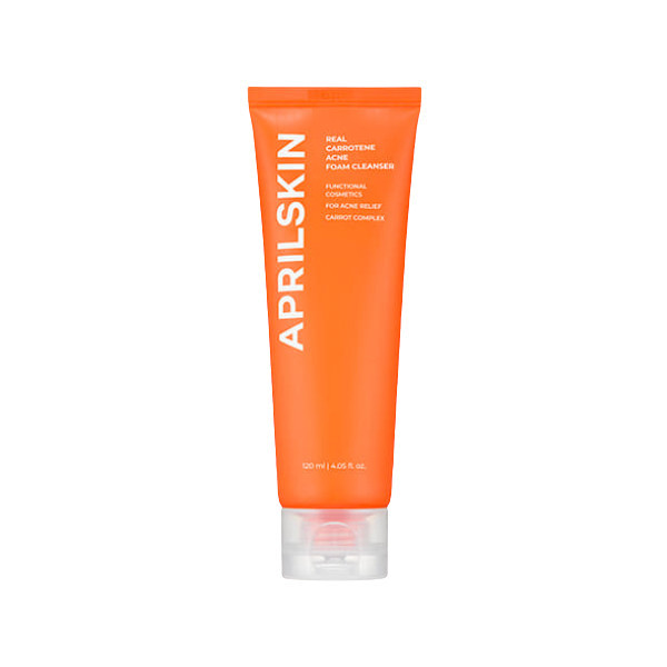 APRILSKIN - Real Carrotene Acne Foam Cleanser - 120ml | Stylevana