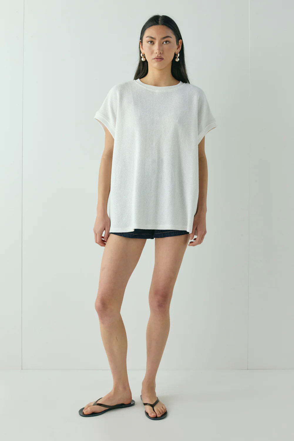 Lori Waffle Tank White | VRG Grl
