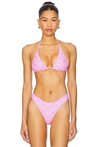 High Leg Vintage Bikini Bottom in Starlight Saloon | Revolve Clothing (Global)