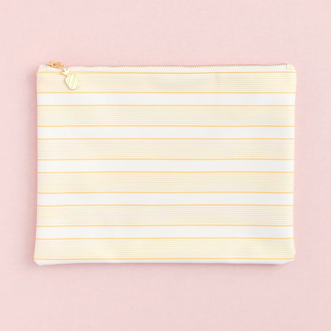 Planner Pouch, Dandelion Stripe | Simplified