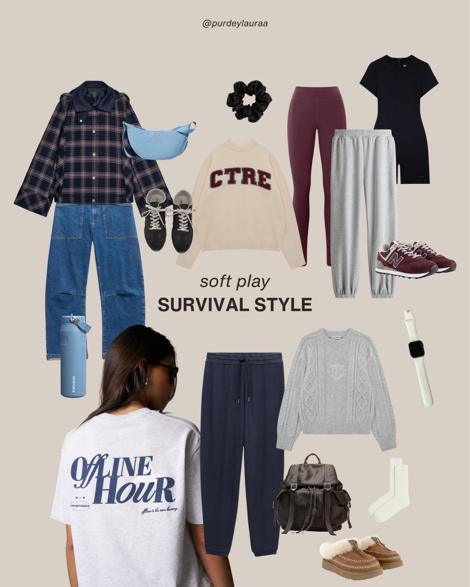 Mum style, mama outfits, soft play outfit, everyday outfits, casual style, athleisure, SAHM outfit, leggings, joggers, trainers, oversized jumper, TALA, COS, Zara, H&M, Marks and Spencer, Couture Club, Hushh

#LTKstyletip #LTKeurope #LTKuk