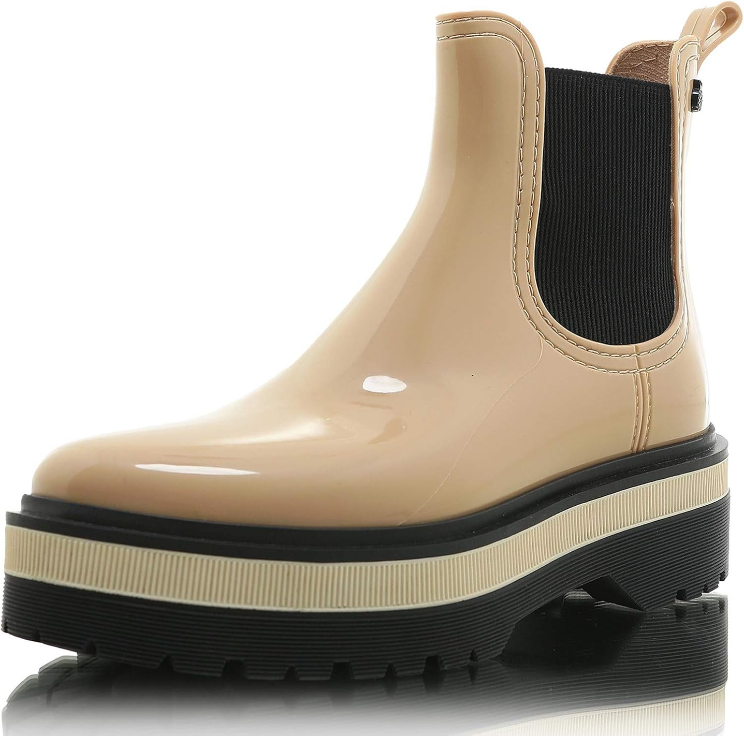 Lemon Jelly Platform Ankle Boots - Casual, Lemon-Scented Rain Boots - Water-Friendly Platform Ank... | Amazon (US)