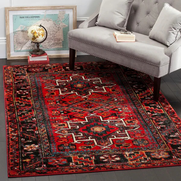 Safavieh Vintage Hamadan Jasmin Traditional Red/ Multi Rug - 2'7" x 5' | Bed Bath & Beyond