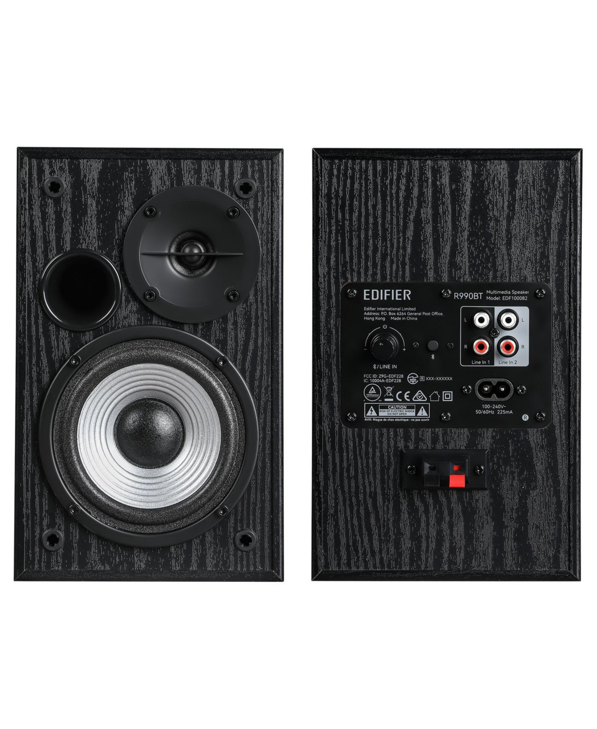 Edifier Bluetooth Bookshelf Speakers with Mdf Enclosure, Powered Studio Monitors - 24W Rms (Pair) - Black | Macy's