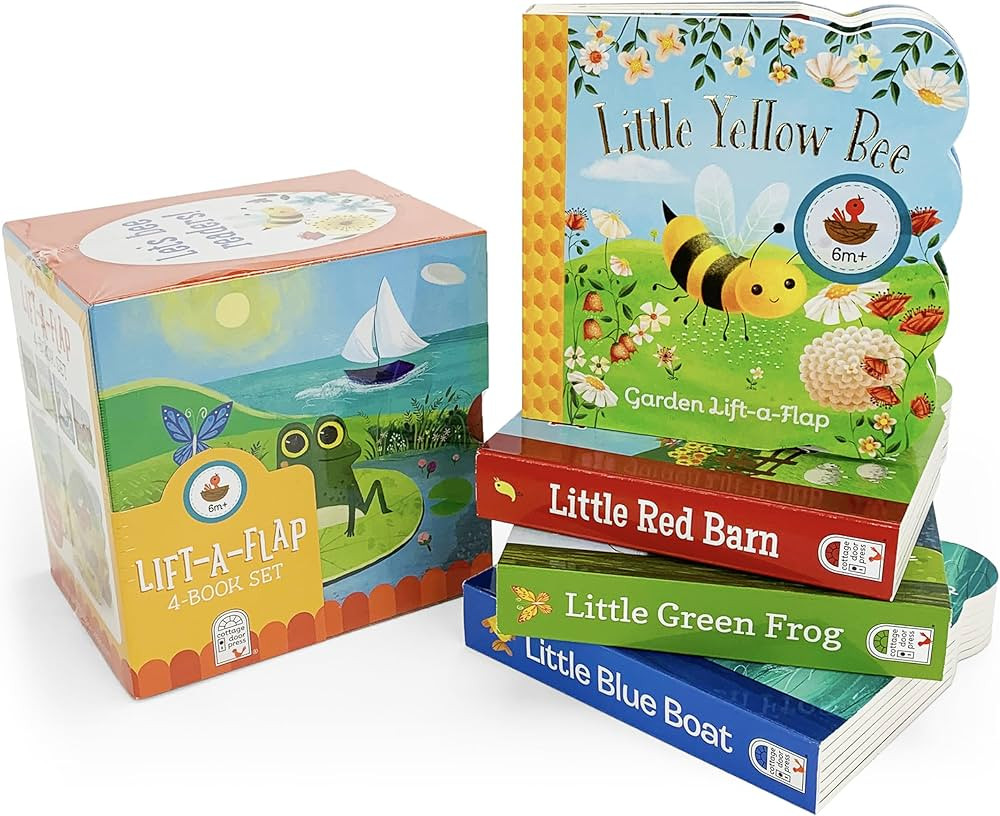 Nature Friends Lift-a-Flap Boxed Set 4-Pack: Little Red Barn, Little Blue Boat, Little Green Frog... | Amazon (US)