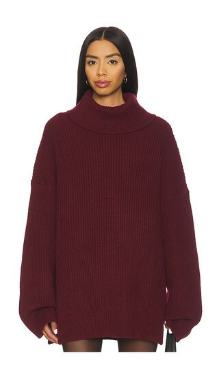 ALL THE WAYS Delta Sweater in Burgundy. - size S | Revolve Clothing (Global)