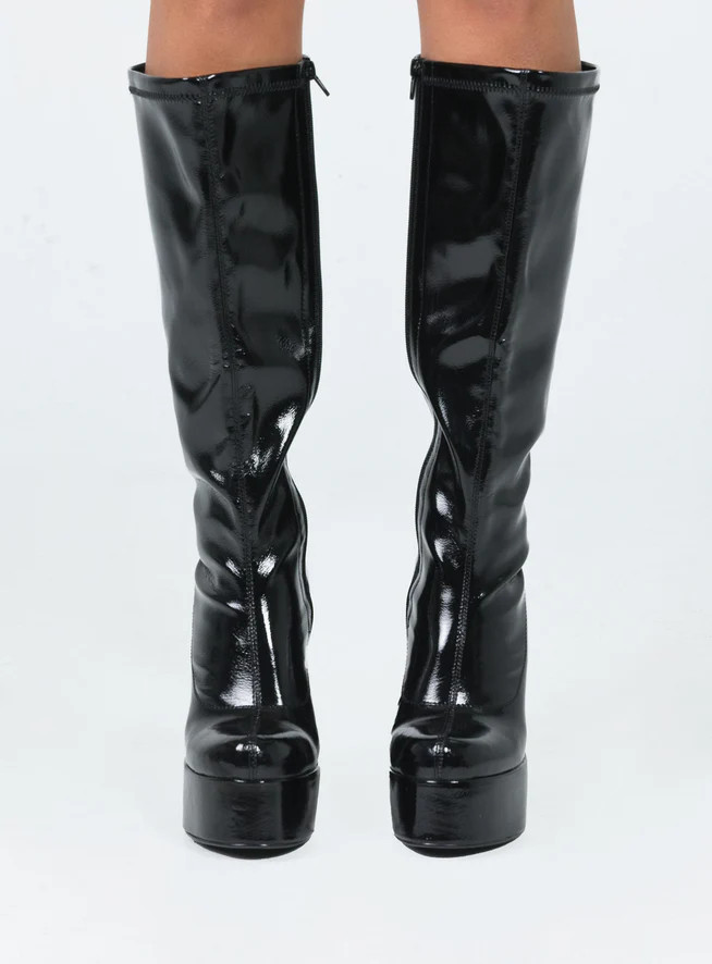 Temptation Boots Black | Princess Polly US