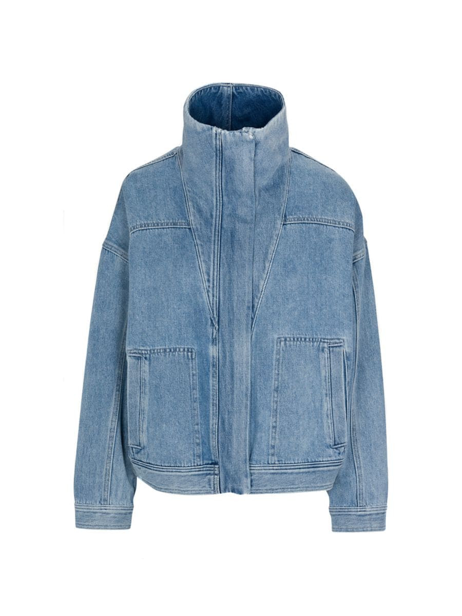 MLL x Splendid Chambray Denim Zip-Up Jacket | Saks Fifth Avenue