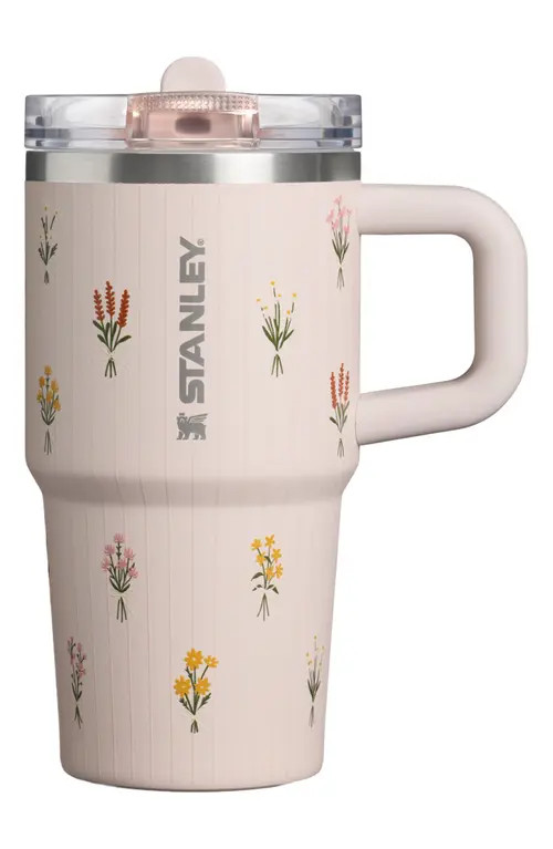 Stanley The Quencher ProTour Flip Straw 20-Ounce Tumbler in Rose Quartz Bouquets at Nordstrom | Nordstrom