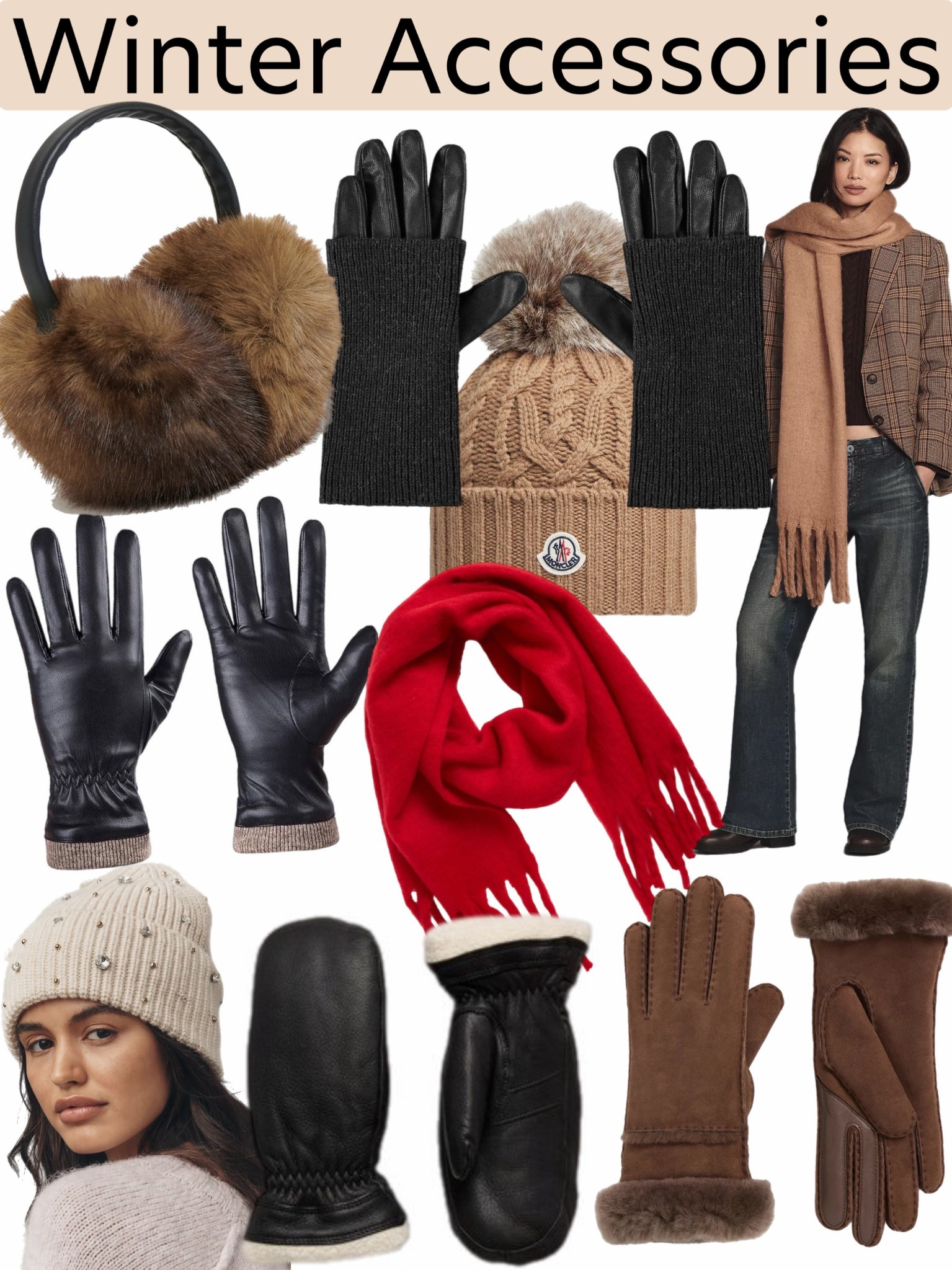 Winter accessories roundup

Winter gloves
Winter scarf
Winter hat
Beanie hat
Earmuffs 

#LTKGiftGuide #LTKSeasonal #LTKOver40