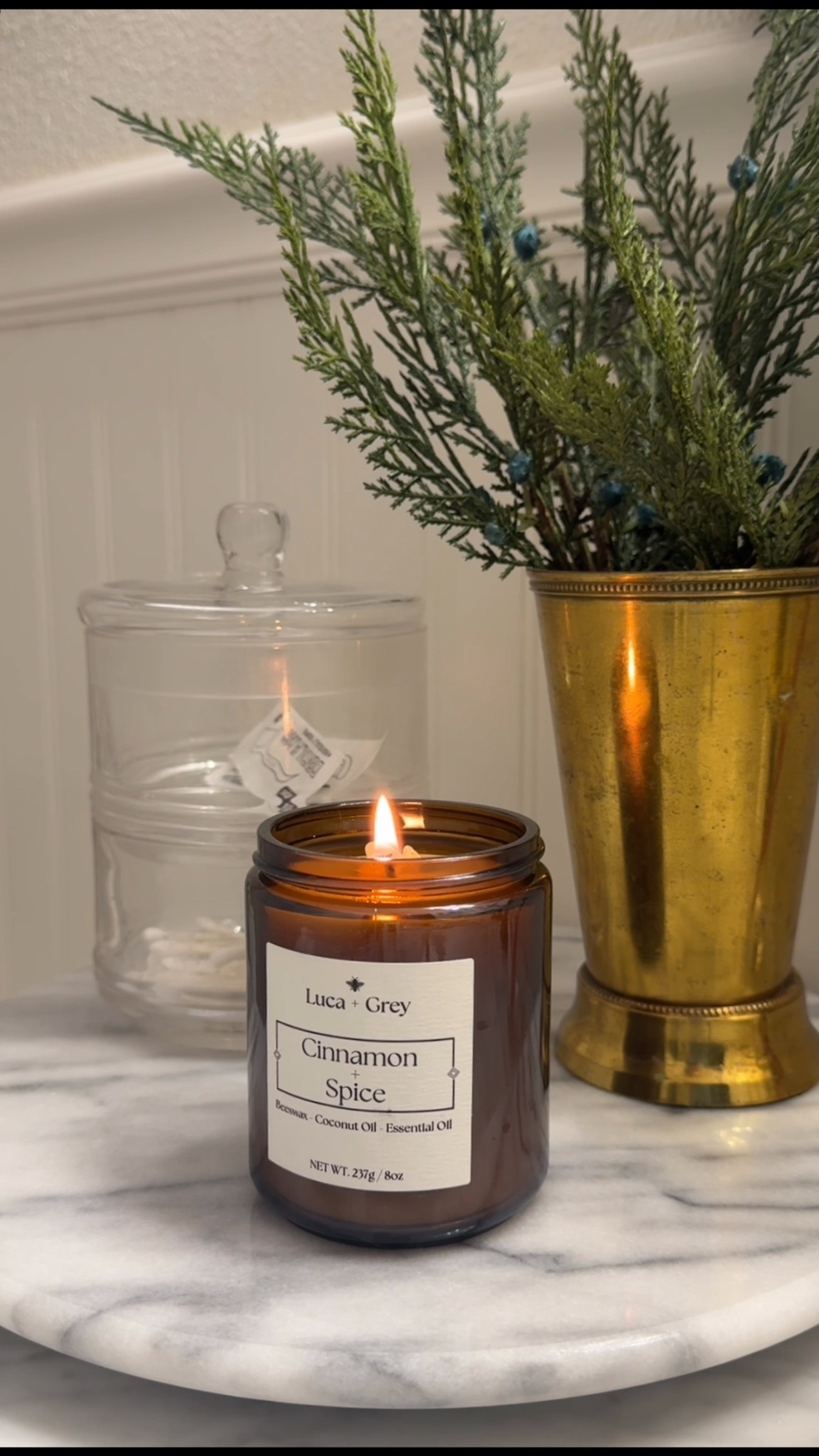 Christmas scented candles, but without the negative effects & endocrine distuptors.

On my journey of TTC & live a healthier lifestyle I had to cut out a lot of things, including candles which typically have so many bad things in them.

My research led me to beeswax candles and how they have so many natural benefits and then I found this company that makes delicious scents in a beeswax candle with essential oils.

Such a fun way to still get the classic scents of the Christmas season without all the bad stuff!

I also shared links to everything in this photo to help make your home more cozy this holiday season. These can also make great gifts!

#LTKHoliday #LTKGiftGuide #LTKHome
